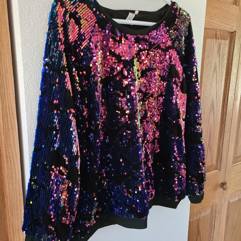 Hayden multi-colored sequin sweater